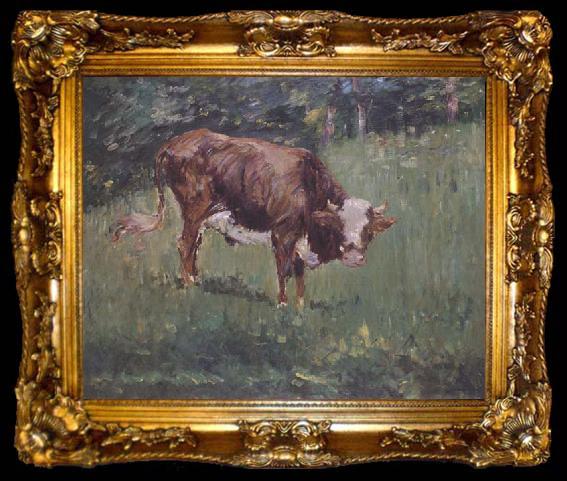 framed  Edouard Manet Jeune taureau dans un pre (mk40), ta009-2